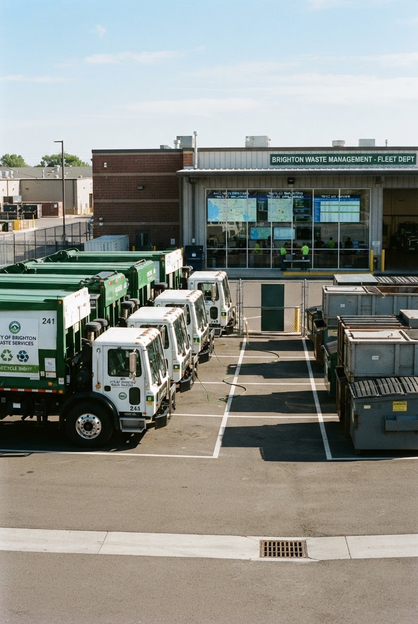 A mixed commercial vehicle fleet