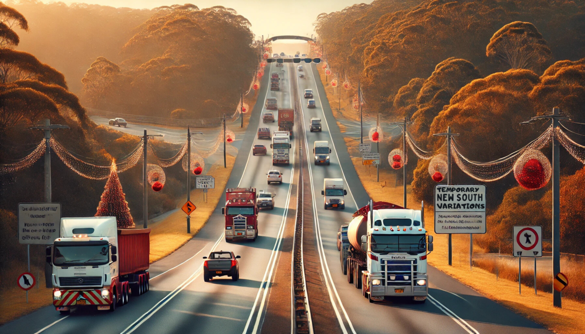 Heavy Vehicles Temporary Variation in NSW During Christmas Fall